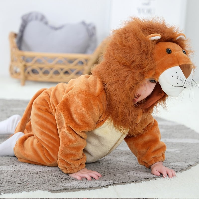 Combinaison pyjama enfant lion