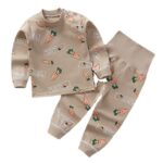 2 Ensemble Pyjamas d'hiver pour enfant en tissu drap fin_11