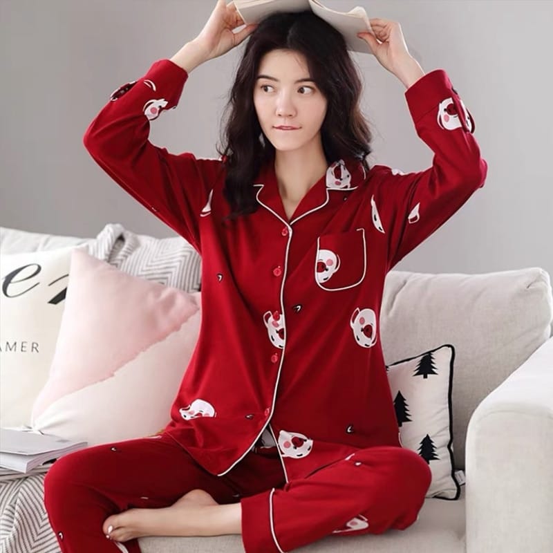Ensemble de pyjama chaud de luxe pour femme_1