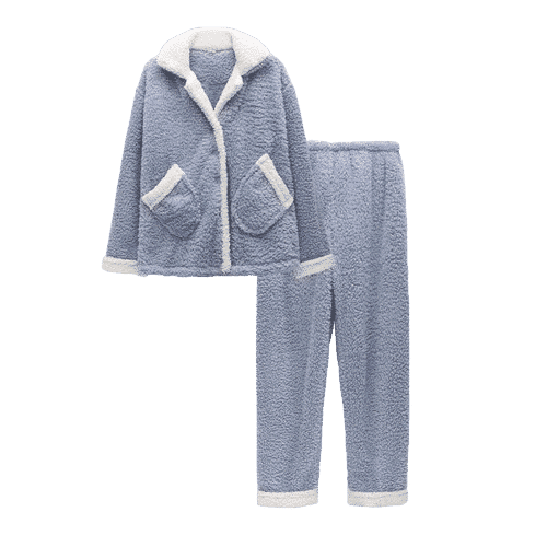 Ensemble de Pyjama pilou chaud : Pyjama polaire femme – Belishop