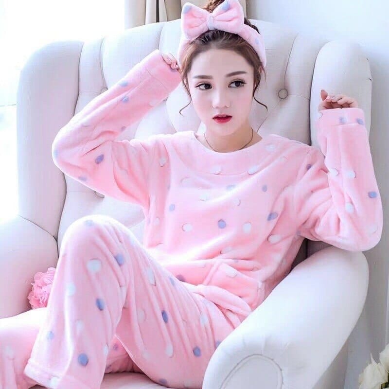 Ensemble pyjama 2 pièce à motif lapin imprimé pour femmes
