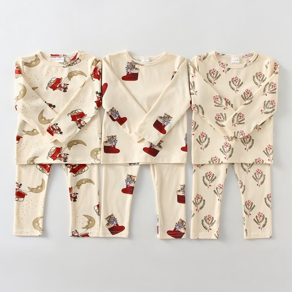 Ensemble pyjama à manches longues en coton pour enfant garçon_9