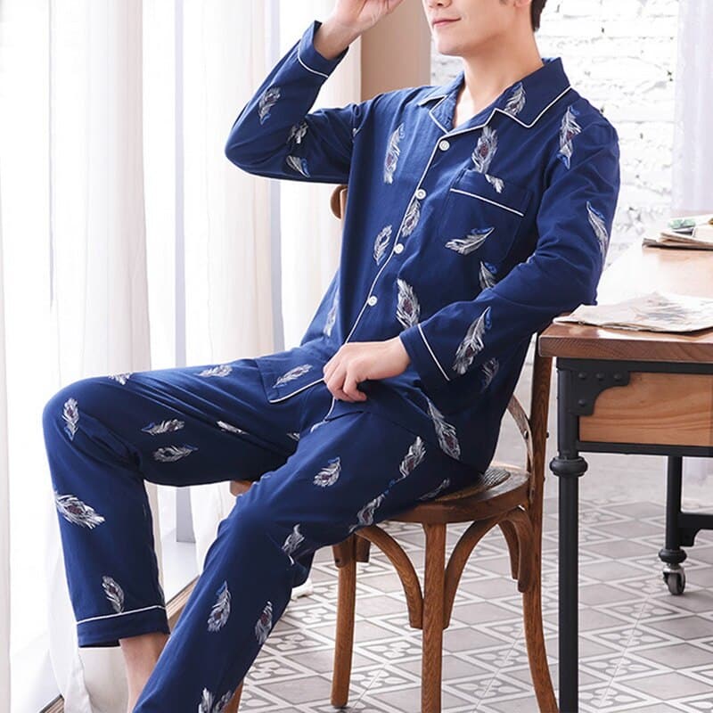 Magnifique ensemble de pyjama pour homme en polyester_3