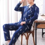 Magnifique ensemble de pyjama pour homme en polyester_8