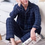 Magnifique ensemble de pyjama pour homme en polyester_9