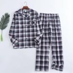 Pyjama 2 pièces à carreaux pour homme design écossais_16