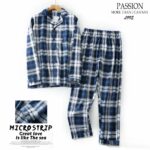 Pyjama 2 pièces à carreaux pour homme design écossais_18