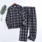 Pyjama 2 pièces à carreaux pour homme design écossais_25