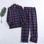 Pyjama 2 pièces à carreaux pour homme design écossais_30