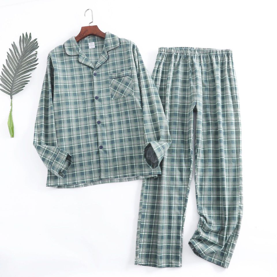 Pyjama 2 pièces à carreaux pour homme design écossais