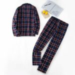 Pyjama 2 pièces à carreaux pour homme design écossais_6