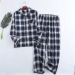 Pyjama 2 pièces à carreaux pour homme design écossais_9