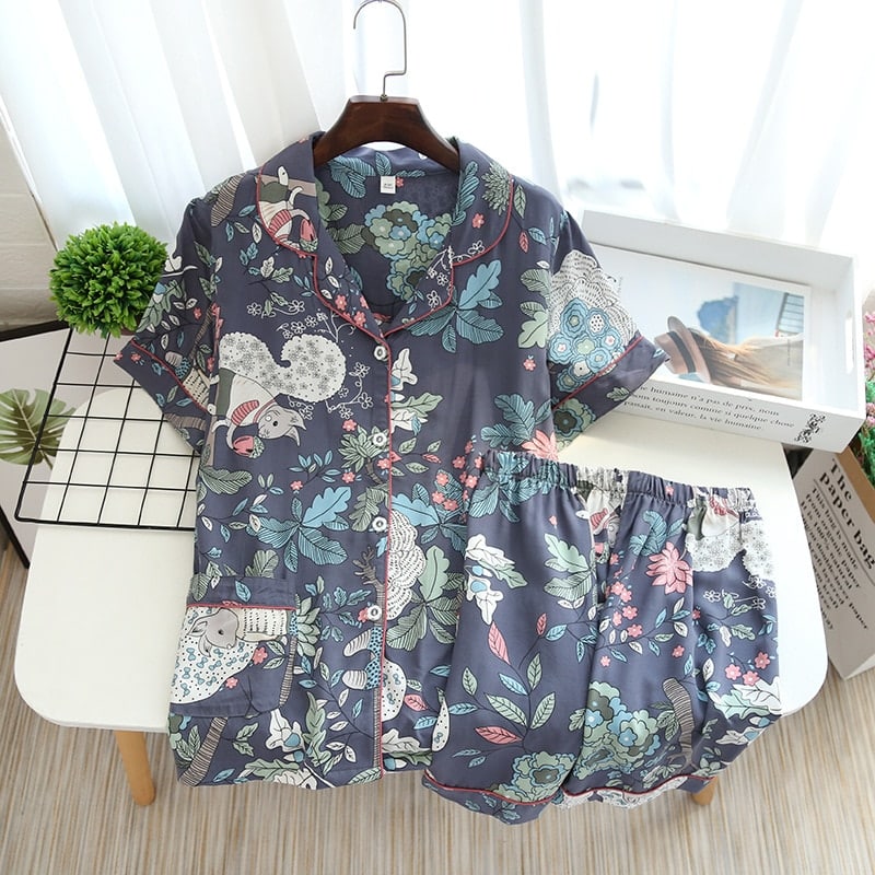 Pyjama 2 pièces à motif floral pour femme IMAGE VARIATION 1 XL China