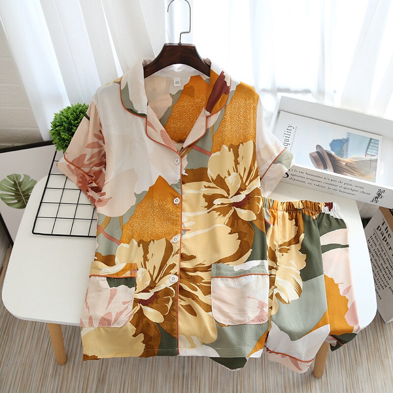 Pyjama 2 pièces à motif floral pour femme IMAGE VARIATION 2 XL China