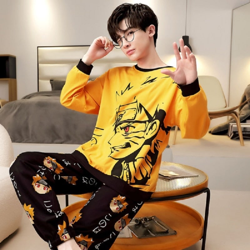 Pyjama à dessin en Coton pour homme Naruto M