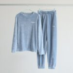 Pyjama à la mode pour adolescent en velours à capuche_6