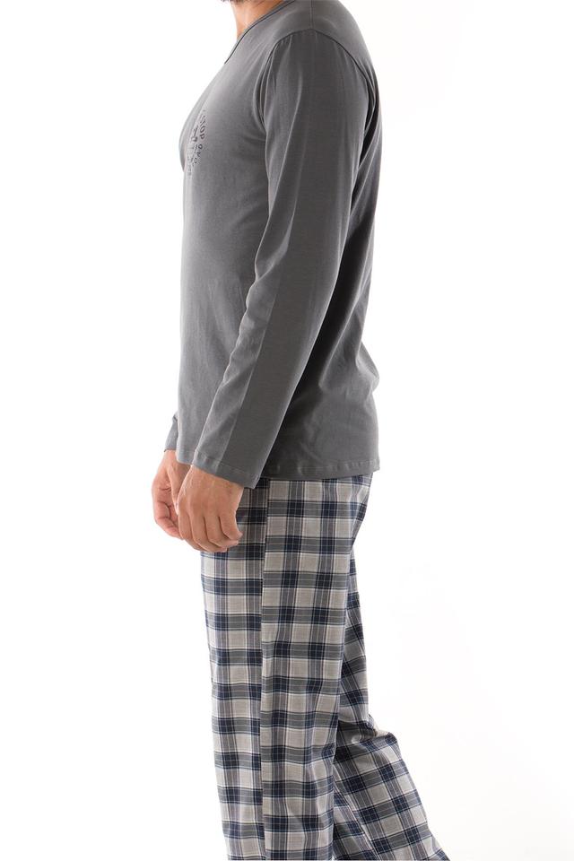 Pyjama à manches longues en pilou pour homme_2