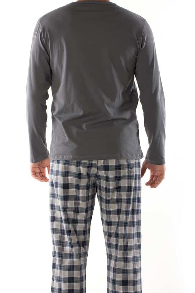 Pyjama à manches longues en pilou pour homme