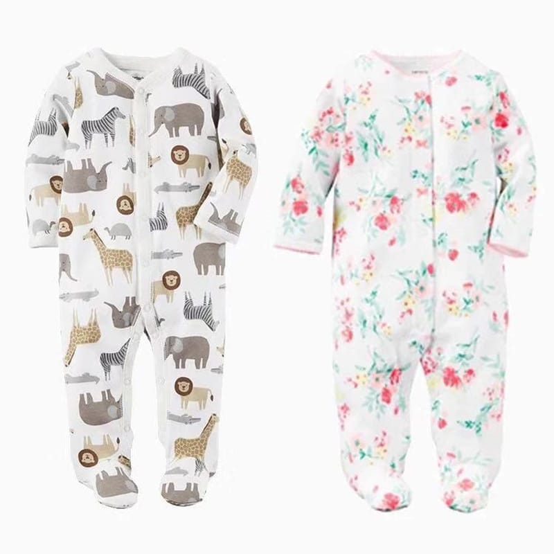 Pyjama à manches longues pour bébé en coton_1