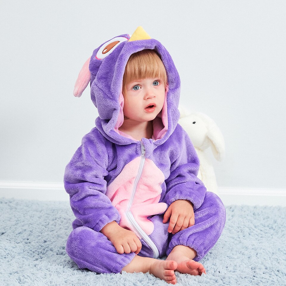 Pyjama à motif animal en coton pour bébé_3