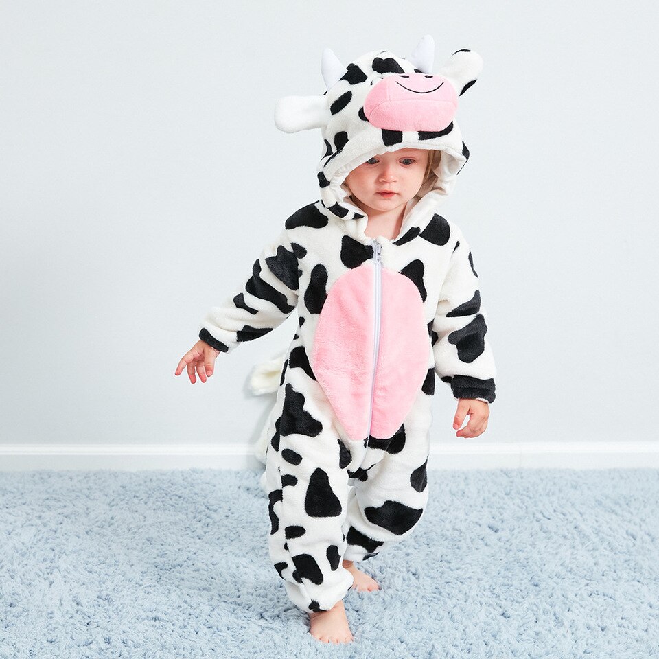 Pyjama à motif animal en coton pour bébé_4