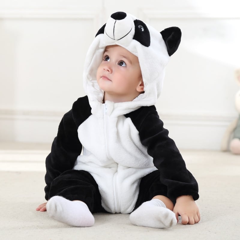 Pyjama à motif animal en coton pour bébé Panda 3 mois