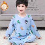 Pyjama à motifs imprimé d'ado en polyester_9