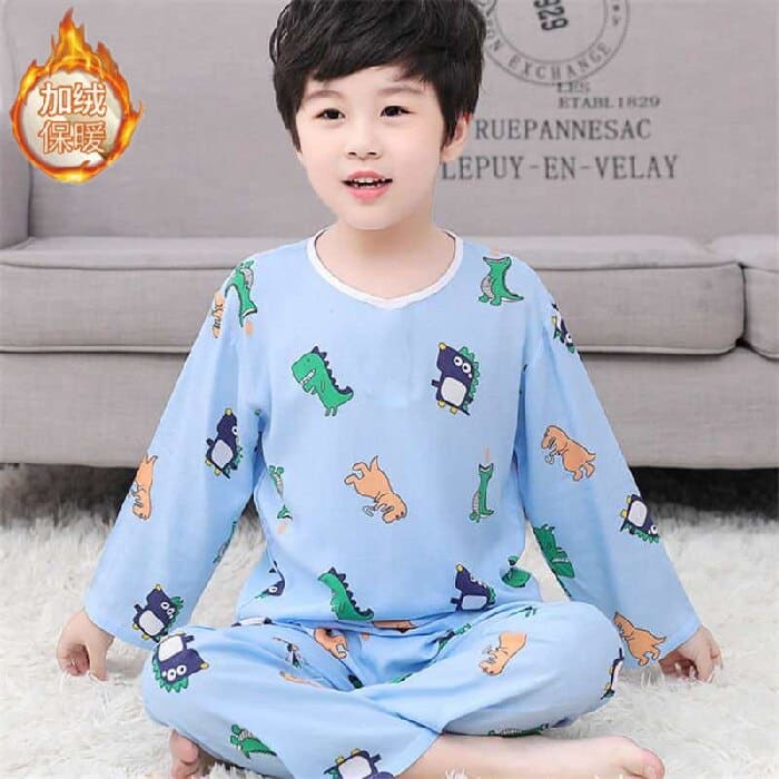 Pyjama à motifs imprimé d'ado en polyester