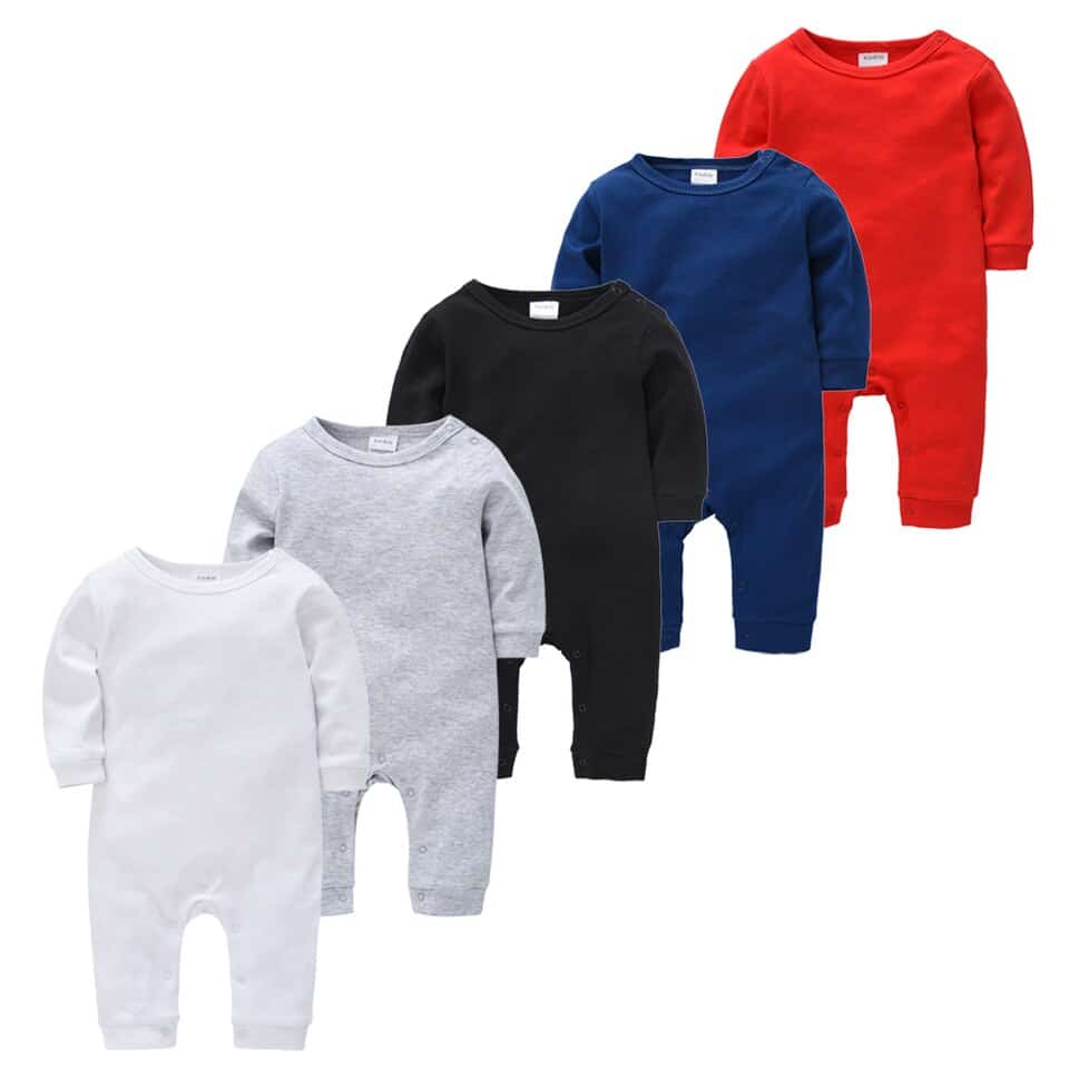 Pyjama bébé en coton respirant et doux 5 pièces 9-12 mois