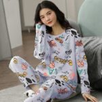Pyjama coréen à 2 pièces en coton à manches longues_13