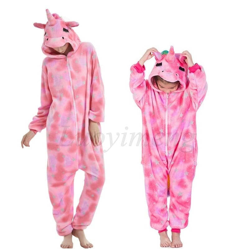 Pyjama cosplay stich pour enfant en polyester Rose 90-100cm