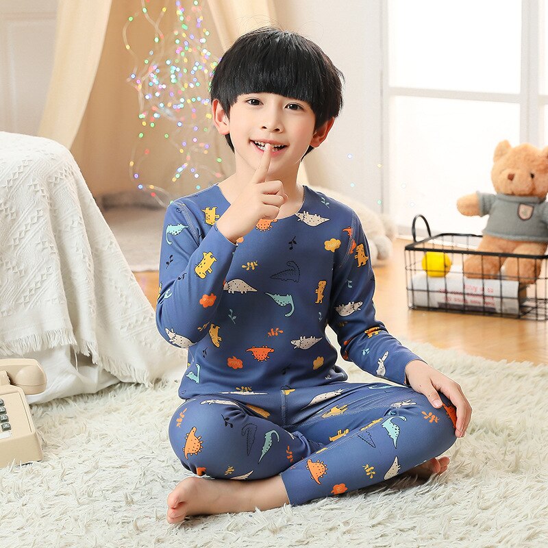Pyjama d'ado en coton à motif imprimé_2