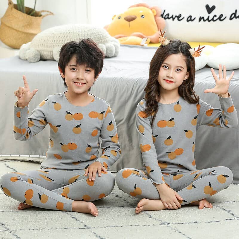 Pyjama d'ado en coton à motif imprimé_4