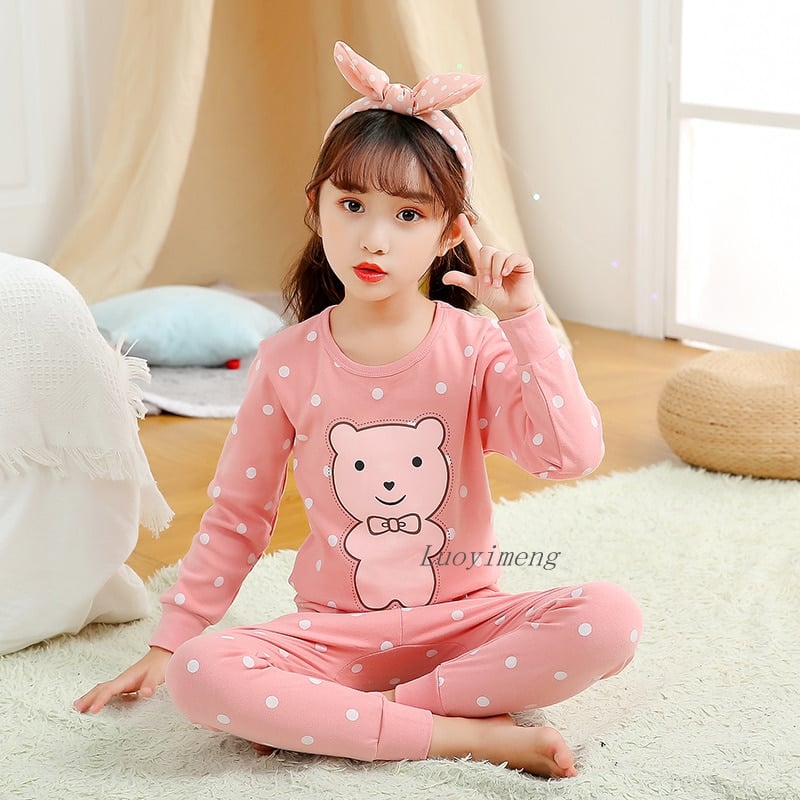 Pyjama d'automne enfant en 100% coton pour garçon fille