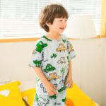 Pyjama d'été avec short en coton pour enfant_5