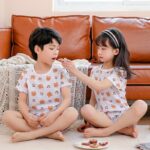 Pyjama d'été en coton pour enfant avec short_10