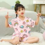 Pyjama d'été en coton pour enfant avec short_11