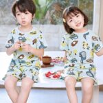 Pyjama d'été en coton pour enfant avec short_18