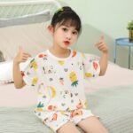 Pyjama d'été en coton pour enfant avec short_21