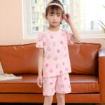 Pyjama d'été en coton pour enfant avec short_23
