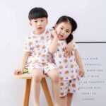 Pyjama d'été en coton pour enfant avec short_35