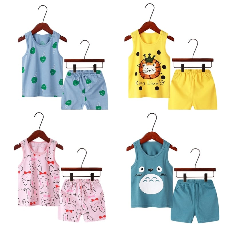 Pyjama d'été pour enfant en coton à short_1