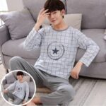 Pyjama d'hiver en coton pour hommes à motif rayé IMAGE VARIANTE_8