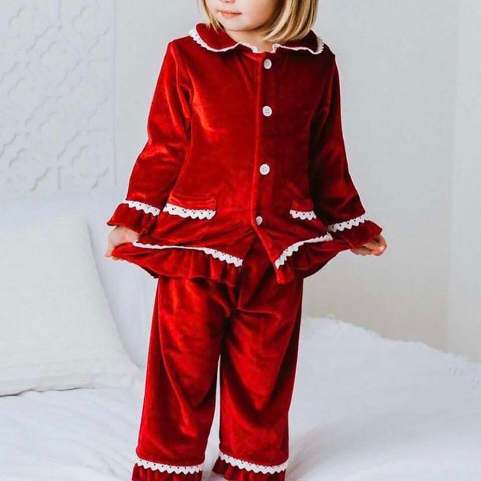 Pyjama d'hiver pour enfant à col rabattu_9