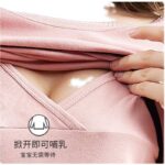 Pyjama de grossesse stylé pour femme en coton_6