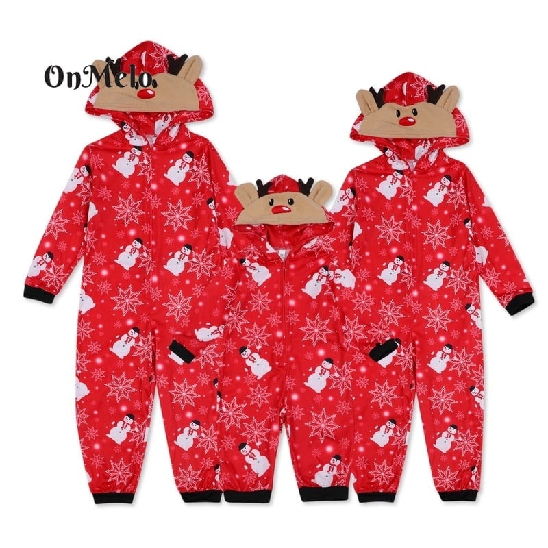 Pyjama de noël pour famille avec un design lutin Style 3-Snowman 6-7T(130)-Kids