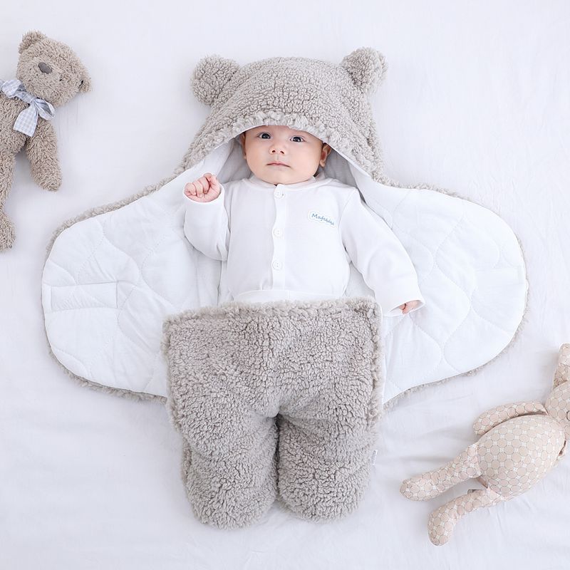 Pyjama de style chauve-souris en molleton pour bébé_3