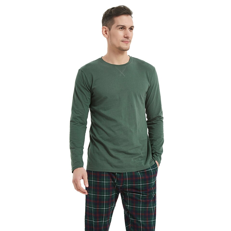 Pyjama décontracté en flanelle pour homme Verte S Espagne