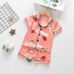Pyjama en Satin pour enfant avec short_13