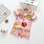 Pyjama en Satin pour enfant avec short_14